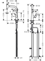 Hansgrohe Metris Select M71 rozsdamentes acél konyhai csaptelep sBox-szal és kihúzható kifolyóval 73802800