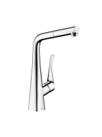 Hansgrohe Metris M71 króm konyhai csaptelep 320, kihúzható kifolyóval 73812000