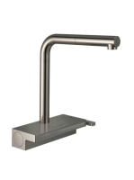 Hansgrohe Aquno Select M81 rozsdamentes acél hatású konyhai csaptelep, kihúzható kifolyóval 73830800