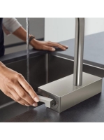 Hansgrohe Aquno Select M81 rozsdamentes acél hatású konyhai csaptelep 170,sBox-al, kihúzható kifolyóval 73831800