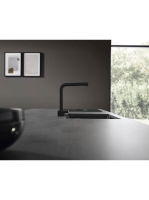 Hansgrohe Aquno Select M81 konyhai csaptelep 250, kihúzható kifolyóval, 2jet, matt fekete 73836670