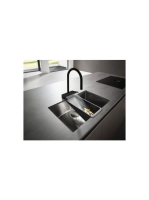 Hansgrohe Aquno Select M81 konyhai csaptelep 250, kihúzható kifolyóval, 2jet, matt fekete 73836670