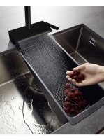 Hansgrohe Aquno Select M81 konyhai csaptelep 170, kihúzható kifolyóval, 3jet, matt fekete 73837670