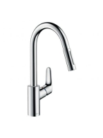Hansgrohe Focus M41 konyhai csaptelep, kihúzható zuhanyfejjel, sBox, króm 73880000