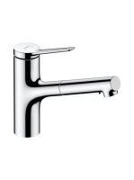 Hansgrohe Zesis M33 Konyhai csaptelep 2jet, kihúzható kifolyóval, króm 74800000