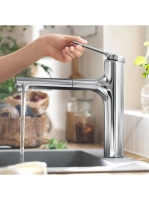 Hansgrohe Zesis M33 konyhai csaptelep 2 jet kihúzható kifolyóval, króm 74801000