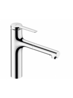 Hansgrohe Zesis M33 álló konyhai csaptelep, kihúzható kifolyóval 2 jet és sBox light, króm 74804000