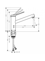 Hansgrohe Zesis M33 Hidegindítású konyhai csaptelep 140, EcoSmart, króm 74813000