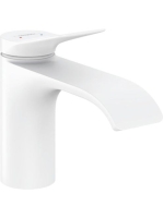 Hansgrohe Vivenis egykaros mosdócsaptelep 80, automata lefolyógarnitúrával, matt fehér 75010700