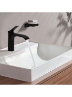 Hansgrohe Vivenis egykaros mosdócsaptelep 110, lefolyógarnitúra nélkül, matt fekete 75022670