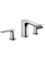 Hansgrohe Vivenis 3 lyukú mosdócsaptelep 90, automata lefolyógarnitúrával króm 75033000