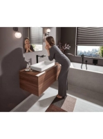 Hansgrohe Vivenis egykaros mosdócsaptelep 250, automata lefolyógarnitúrával, matt fekete 75040670