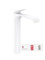 Hansgrohe Vivenis egykaros mosdócsaptelep 250, leeresztő nélkül, matt fehér 75042700