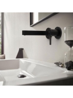 Hansgrohe Finoris egykaros falsík alatti mosdócsaptelep, 16,5 cm-es kifolyóval matt fekete 76051670