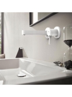 Hansgrohe Finoris egykaros falsík alatti mosdócsaptelep, 16,5 cm-es kifolyóval matt fehér 76051700