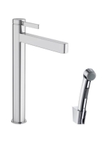 Hansgrohe Finoris mosdó csaptelep 260 lefolyógarnitúrával, bidé kézizuhannyal, króm 76220000