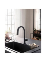 Hansgrohe Aqittura M91 Vízszűrős konyhai csaptelep 210, kihúzható zuhanyfejjel, matt fekete 76803670
