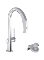 Hansgrohe Aqittura M91 Vízszűrős konyhai csaptelep 210, kihúzható zuhanyfejjel és sBox szereléssel, króm 76826000