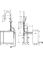 Hansgrohe Aqittura M91 Vízszűrős konyhai csaptelep és szódakészítő rendszer 210, sBox-al és kihúzható zuhanyfejjel, króm 76836000