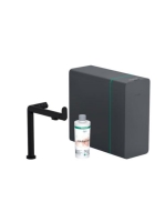 Hansgrohe Aqittura M91 vízszűrős matt fekete konyhai csaptelep és szódakészítő rendszer 240, kihúzható zuhanyfejjel, 1jet, sBox 76837670