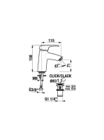 Jika Deep by mosdó csaptelep 3111U80041241