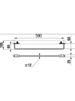 Jika Tigo króm törölköző tartó mosdóhoz H3812110040001