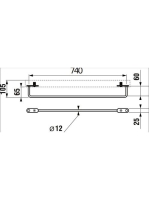 Jika Tigo törölközótartó 80cm-es mosdóhoz H3812120040001