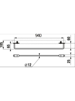Jika Tigo törölköző tartó 100cm-es mosdóhoz H3812150040001