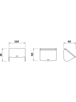 Jika Pure WC papírtartó fedéllel 3843B20040001