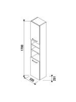 Jika Éyra Plus Viva fehér mgas szekrény H43J3822303001