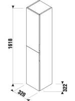 Jika Cubito Pure tölgy magas szekrény 43J4222305191