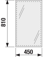 Jika Clear tükör világítás nélkül 55x81cm 4557111731441