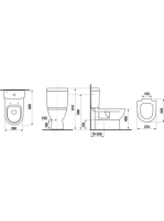 Jika álló kombi WC, mélyöblítésű, vario kifolyás H8237161000001