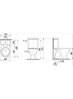 Jika Lyra Plus monoblokk WC, tartállyal H8263870002423