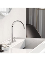 Kludi Nova Fonte Classic ECO háromlyukú mosdócsaptelep lefolyógarnitúrával króm 201430520