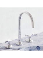 Kludi Nova Fonte Déco háromlyukú ECO mosdócsaptelep lefolyógarnitúrával króm 201430539