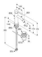 Kludi Nova Fonte Pura egykaros bidécsaptelep leeresztőszeleppel, króm 202160515