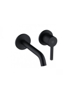 Kludi Nova Fonte Pura falra szerelhető egykaros mosdócsaptelep, matt fekete 202443915