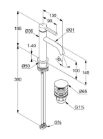 Kludi Nova Fonte Pura egykaros hidegindítású mosdócsaptelep ECO funckióval, króm 202890515