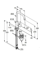 Kludi Objekta egykaros mosdócsap, lefolyógarnitúrával 320230575