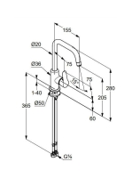 Kludi Objekta egykaros mosdócsap elfordítható kifolyó 320240575