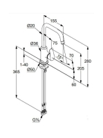 Kludi Pure&Solid egykaros mosdócsap elfordítható kifolyó, lefolyógarnitúra nélkül 340240575
