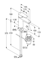 Kludi Pure&Solid 100 egykaros hidegindítású mosdócsaptelep ECO funkcióval, króm 342930575WR4