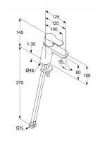 Kludi Pure&Easy 80 egykaros hidegindítású mosdócsaptelep ECO funkcióval, króm 373890565WR4