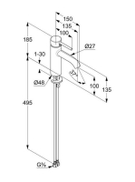 Kludi Bozz egykaros hidegindítású mosdócsaptelep ECO funkcióval, króm 381980576WR4