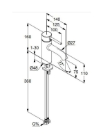 Kludi Bozz egykaros mosdócsaptelep, matt fekete 382723976