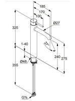 Kludi Bozz egykaros magasított mosdócsaptelep 382860576