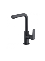 Kludi Pure&Style oldalkaros mosdócsaptelep leeresztőszelep nélkül, matt fekete 400243975