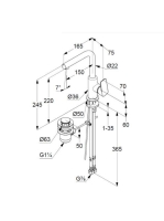 Kludi Pure&Style egykaros mosdócsap, lefolyógarnitúrával 400250575
