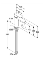 Kludi Pure&Style 100 egykaros hidegindítású mosdócsaptelep ECO funkcióval, matt fekete 401983975